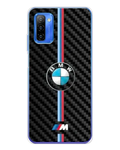 Чехол для Ulefone Note 12 с картинкой «Эмблема BMW и карбон»