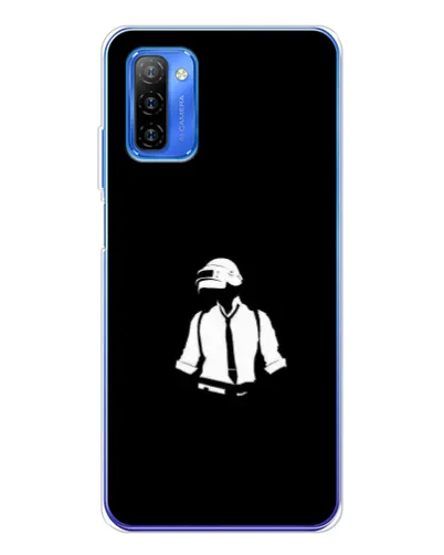 Чехол для Ulefone Note 12 с картинкой «PUBG — белый шлем»