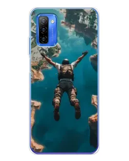 Чехол для Ulefone Note 12 с картинкой «PUBG — свободное падение»
