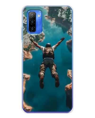 Чехол для Ulefone Note 12 с картинкой «PUBG — свободное падение»