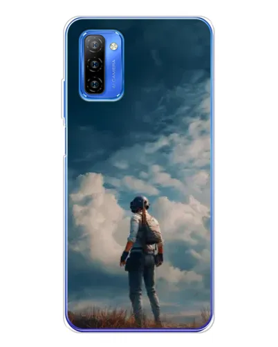 Чехол для Ulefone Note 12 с картинкой «Герой PUBG на скале»