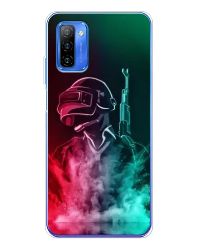 Чехол для Ulefone Note 12 с картинкой «PUBG — огненный воин»