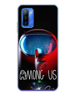 Чехол для Ulefone Note 12 с картинкой «Красный импостер — макро»