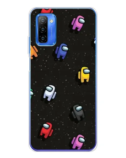 Чехол для Ulefone Note 12 с картинкой «Космический паттерн Among Us»