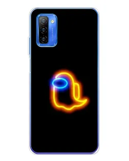 Чехол для Ulefone Note 12 с картинкой «Among Us неоновое сияние»