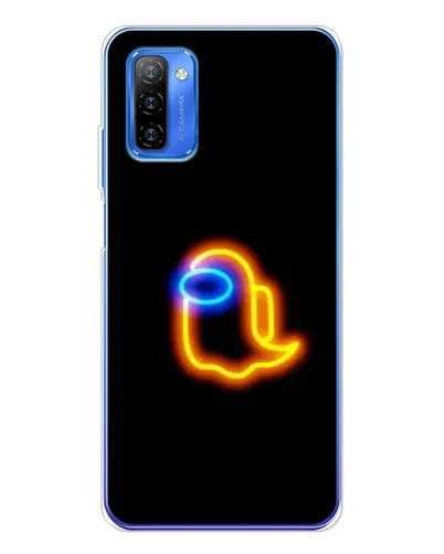 Чехол для Ulefone Note 12 с картинкой «Among Us неоновое сияние»