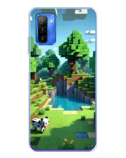 Чехол для Ulefone Note 12 с картинкой «Minecraft летний день»