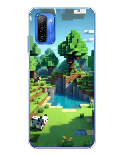 Чехол для Ulefone Note 12 с картинкой «Minecraft летний день»