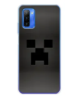 Чехол для Ulefone Note 12 с картинкой «Черный крипер градиент»