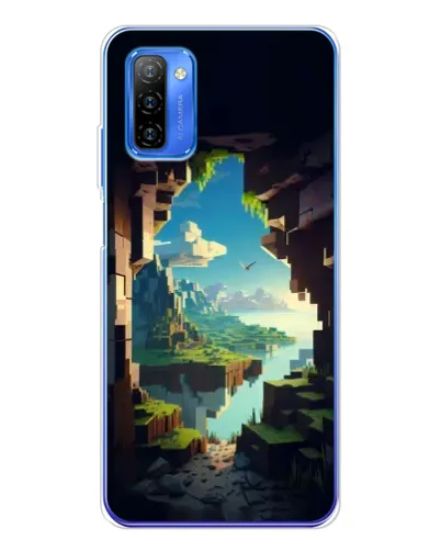 Чехол для Ulefone Note 12 с картинкой «Вид из пещеры»