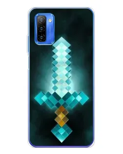 Чехол для Ulefone Note 12 с картинкой «Алмазный меч неон»