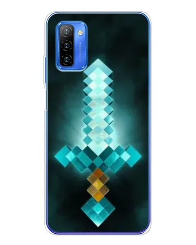 Чехол для Ulefone Note 12 с картинкой «Алмазный меч неон»