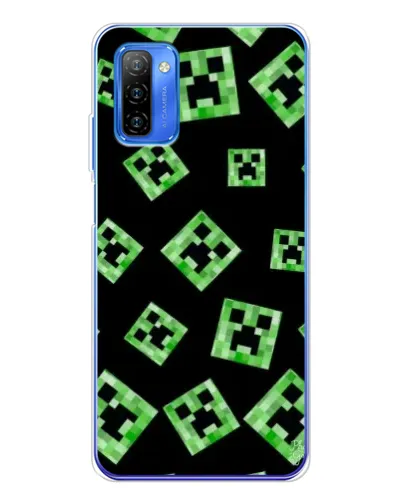 Чехол для Ulefone Note 12 с картинкой «Паттерн с криперами»