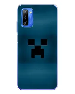 Чехол для Ulefone Note 12 с картинкой «Крипер текстура»