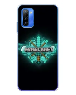 Чехол для Ulefone Note 12 с картинкой «Minecraft Diamond лого»
