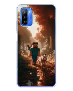 Чехол для Ulefone Note 12 с картинкой «Стив в лесу»