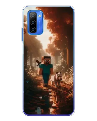 Чехол для Ulefone Note 12 с картинкой «Стив в лесу»