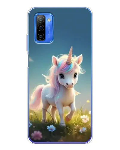 Чехол для Ulefone Note 12 с картинкой «Единорог на поляне»