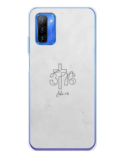 Чехол для Ulefone Note 12 с картинкой «Иоанна 3:16 Крест»