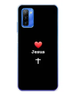 Чехол для Ulefone Note 12 с картинкой «Сердце - Jesus»