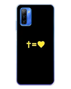Чехол для Ulefone Note 12 с картинкой «Сердце и Крест»