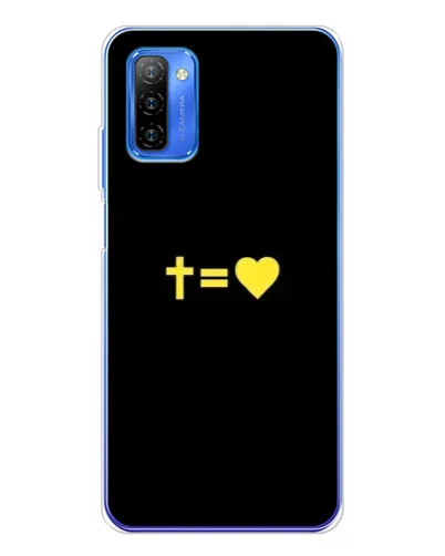 Чехол для Ulefone Note 12 с картинкой «Сердце и Крест»