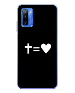 Чехол для Ulefone Note 12 с картинкой «Крест и Сердце»