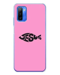 Чехол для Ulefone Note 12 с картинкой «Розовый символ  Jesus»