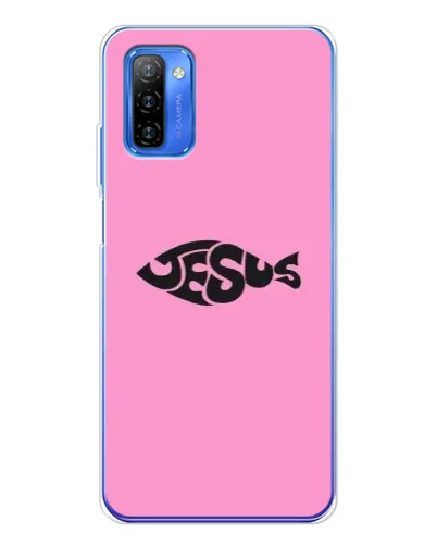 Чехол для Ulefone Note 12 с картинкой «Розовый символ  Jesus»