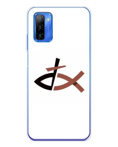 Чехол для Ulefone Note 12 с картинкой «Рыба и крест»