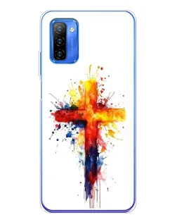 Чехол для Ulefone Note 12 с картинкой «Акварельный крест»