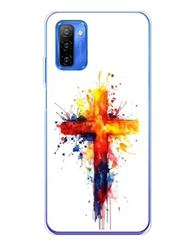 Чехол для Ulefone Note 12 с картинкой «Акварельный крест»