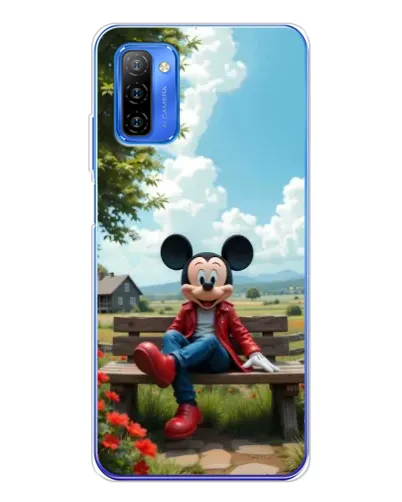 Чехол для Ulefone Note 12 с картинкой «Микки на скамейке»