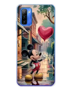 Чехол для Ulefone Note 12 с картинкой «Микки и шарик-сердце»