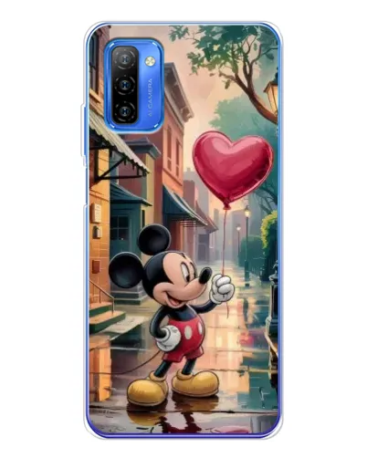 Чехол для Ulefone Note 12 с картинкой «Микки и шарик-сердце»