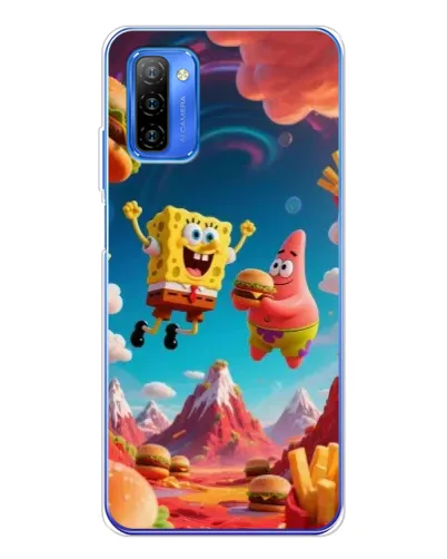 Чехол для Ulefone Note 12 с картинкой «Космический фастфуд»