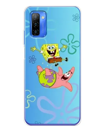 Чехол для Ulefone Note 12 с картинкой «Спанч Боб и Патрик»