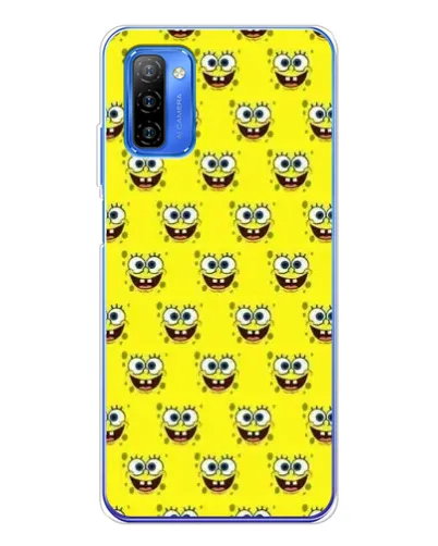 Чехол для Ulefone Note 12 с картинкой «Паттерн Губка Боб»