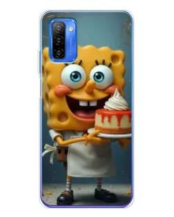 Чехол для Ulefone Note 12 с картинкой «Повар Спанч Боб»