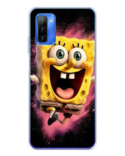 Чехол для Ulefone Note 12 с картинкой «Взрывной Спанч Боб»