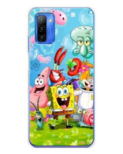 Чехол для Ulefone Note 12 с картинкой «Губка Боб и друзья» Чехол для Ulefone Note 12 с картинкой «Губка Боб и друзья»