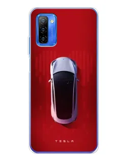 Чехол для Ulefone Note 12 с картинкой «Tesla Top View»