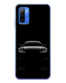 Чехол для Ulefone Note 12 с картинкой «Силуэт Tesla Night»