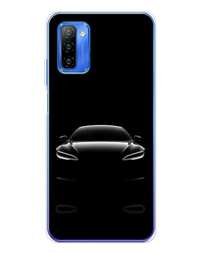Чехол для Ulefone Note 12 с картинкой «Силуэт Tesla Night»
