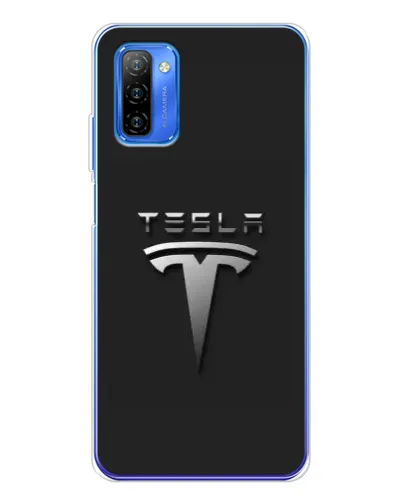 Чехол для Ulefone Note 12 с картинкой «Стальной логотип Tesla»