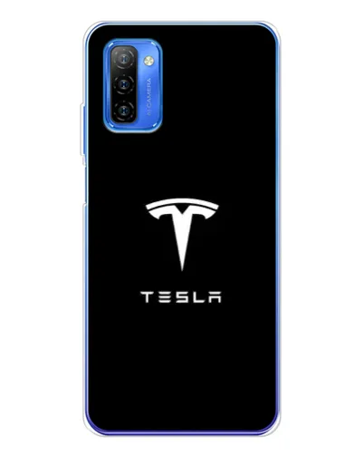 Чехол для Ulefone Note 12 с картинкой «Tesla White Logo»