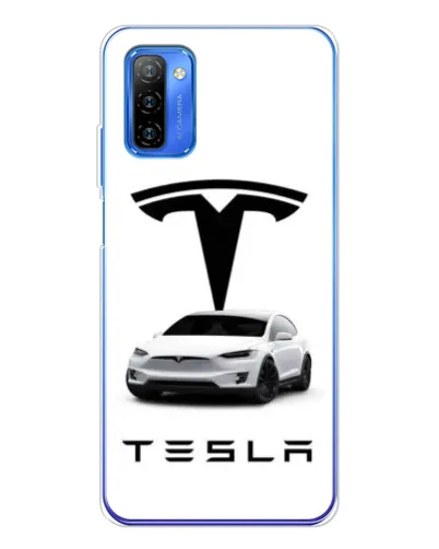 Чехол для Ulefone Note 12 с картинкой «Tesla White Style»