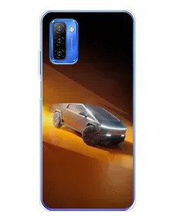 Чехол для Ulefone Note 12 с картинкой «Cybertruck в пустыне»
