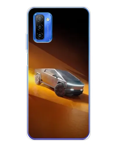 Чехол для Ulefone Note 12 с картинкой «Cybertruck в пустыне»
