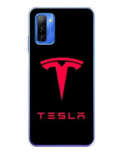 Чехол для Ulefone Note 12 с картинкой «Tesla Red Logo»